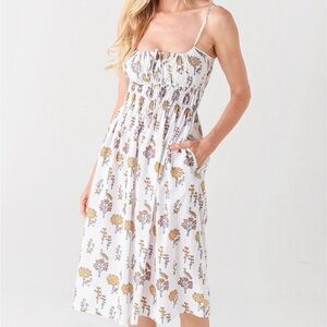 Ciao Lucia Gabriela Midi Dress Birds Med